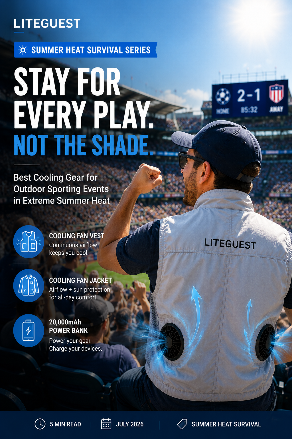 Best Cooling Gear for Outdoor Sporting Events in Extreme Summer Heat