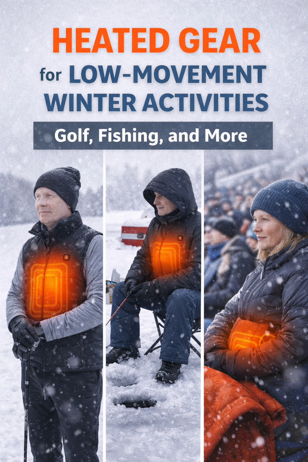 Heated Gear for Low-Movement Winter Activities: Golf, Fishing, and Etc