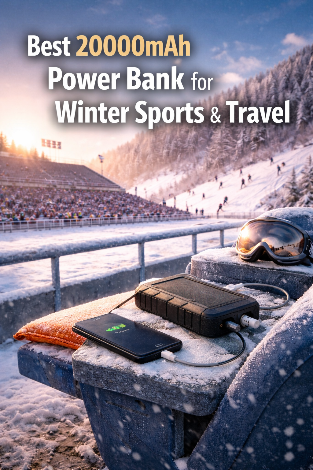 LITEGUEST Best 20000mAh Power Bank for Winter Sports & Travel