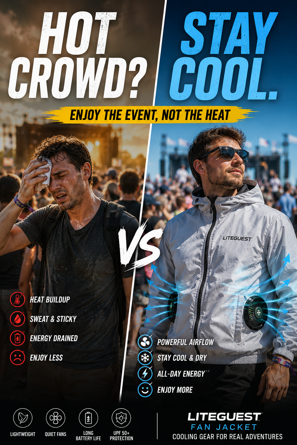 How to Stay Cool During Long Outdoor Events