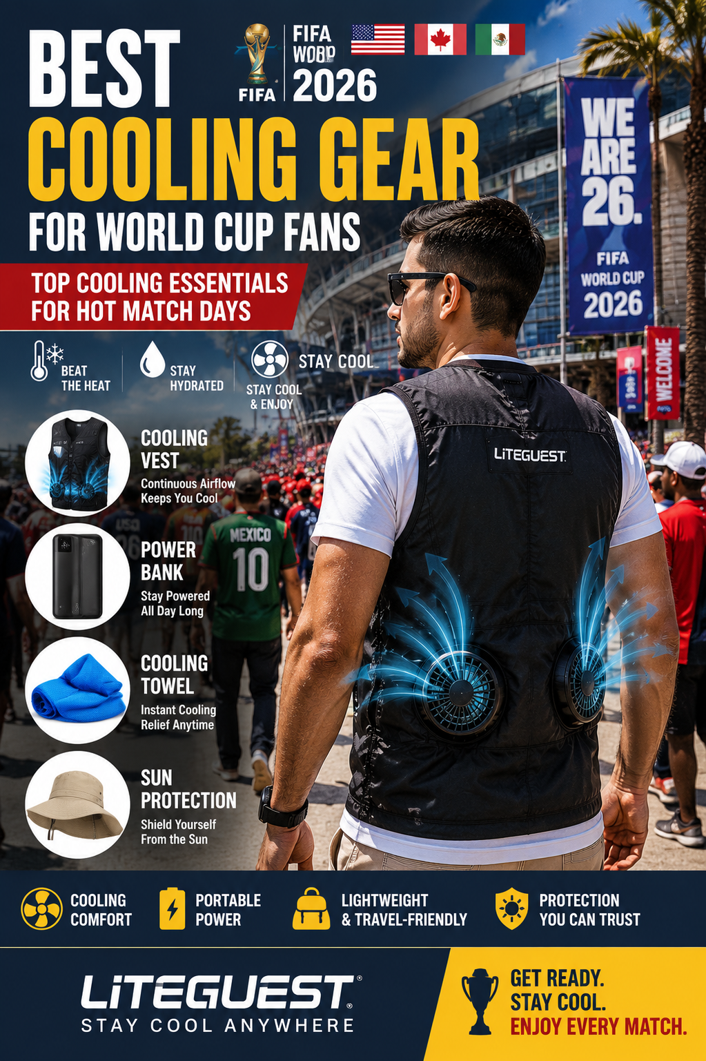Best Cooling Gear for World Cup Fans in Hot Weather (2026 Guide)