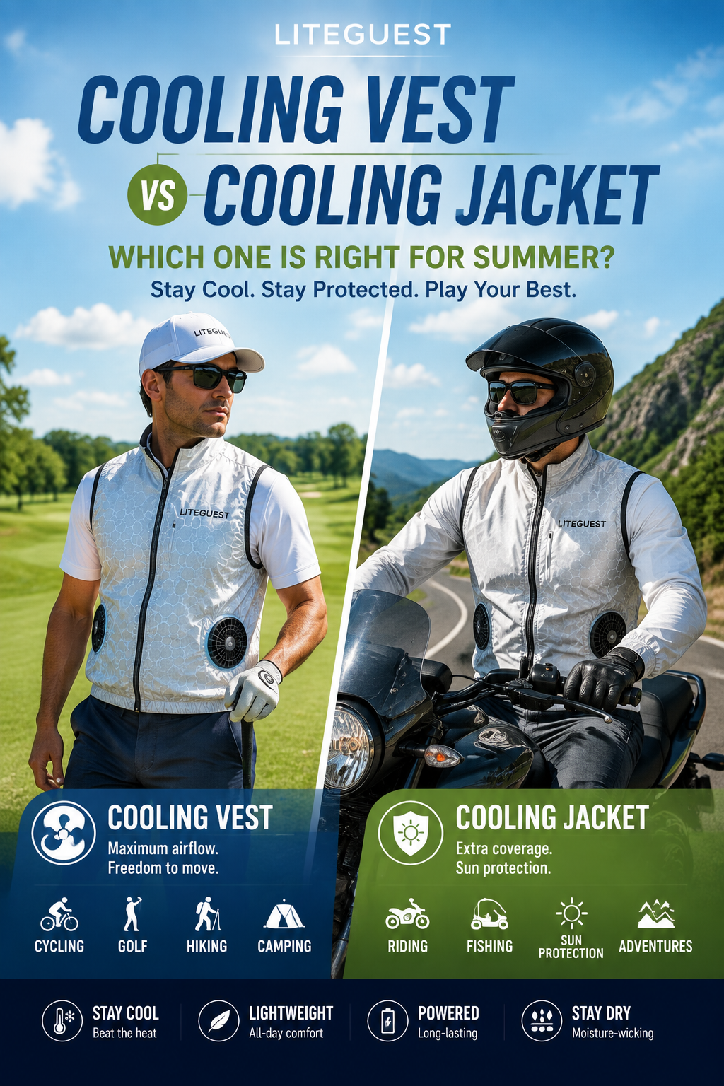 Cooling Vest vs Cooling Jacket: Which Is Better? | LITEGUEST