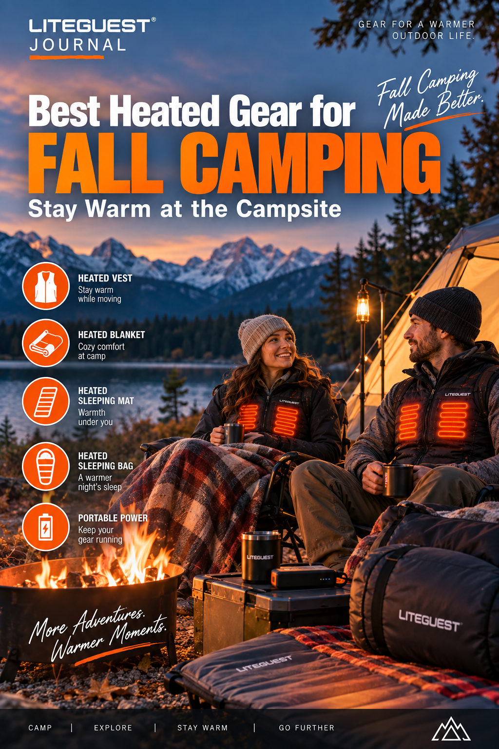Best Heated Gear for Fall Camping: Stay Warm at the Campsite | LITEGUEST