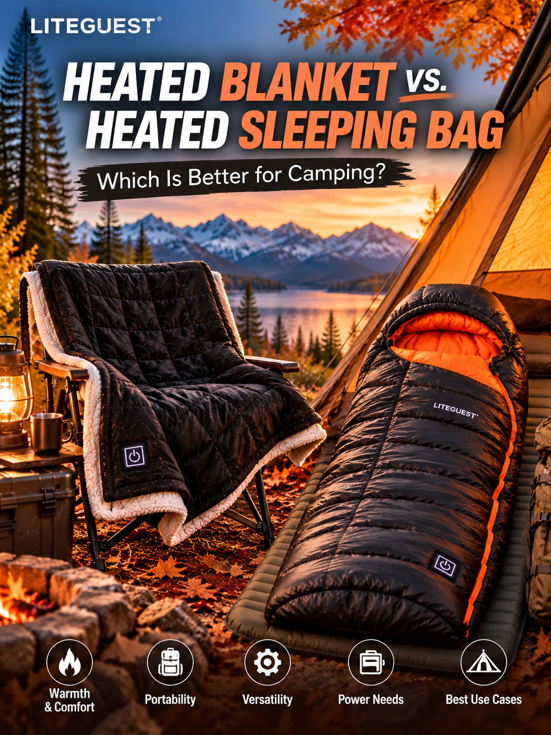 Heated Blanket vs. Heated Sleeping Bag for Camping | LITEGUEST