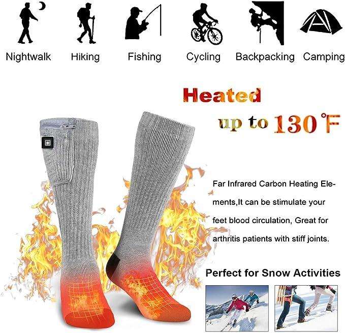 LITEGUEST™ USB Heated Leg Warmers Socks Winter Wear with 3 Heat Levels