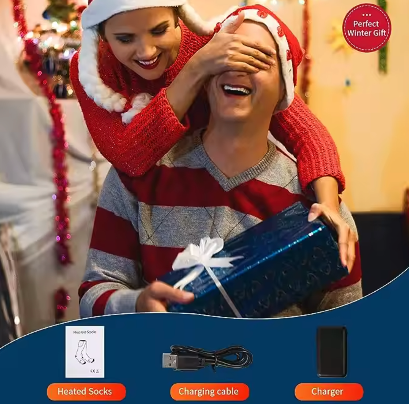 LITEGUEST Heated Leg Warmers – USB Electric Socks for Winter Outdoors