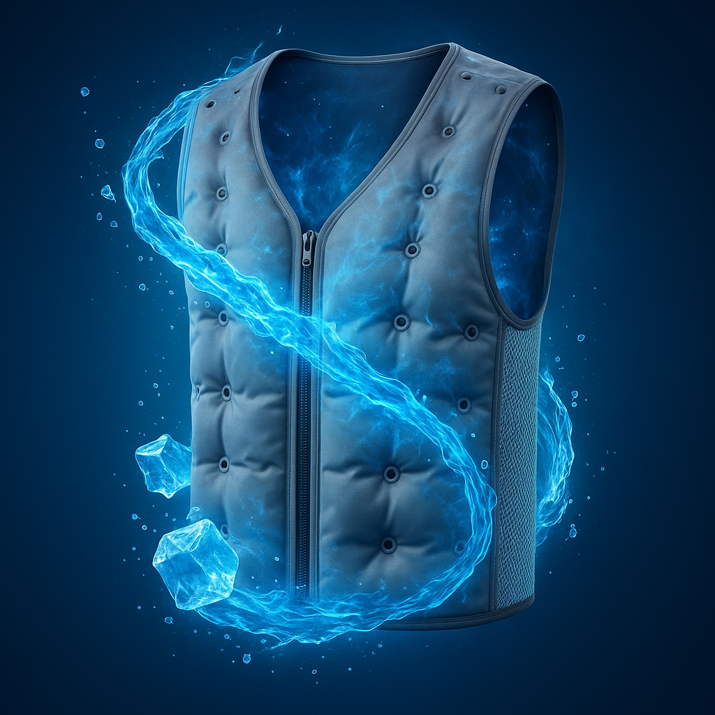 Water Cooling Vest for Heat Relief – 12H Chill with 1L Water