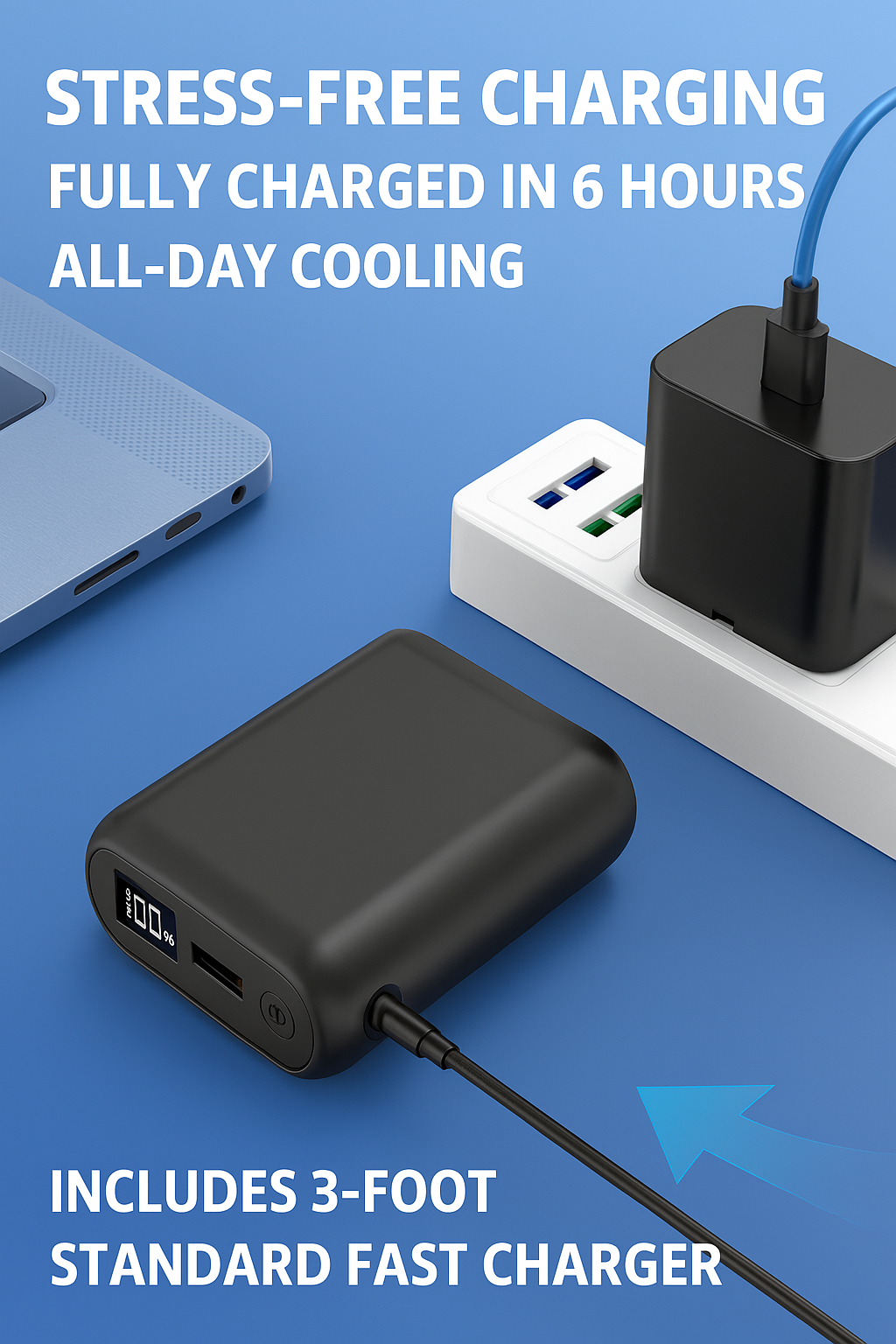 LITEGUEST™ 20,000mAh Ultra-Compact Fast Charging Power Bank – 22.5W USB-C