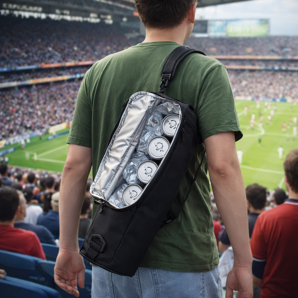 LITEGUEST Slim Insulated Cooler Bag for Beer & Drinks, Shoulder Carry