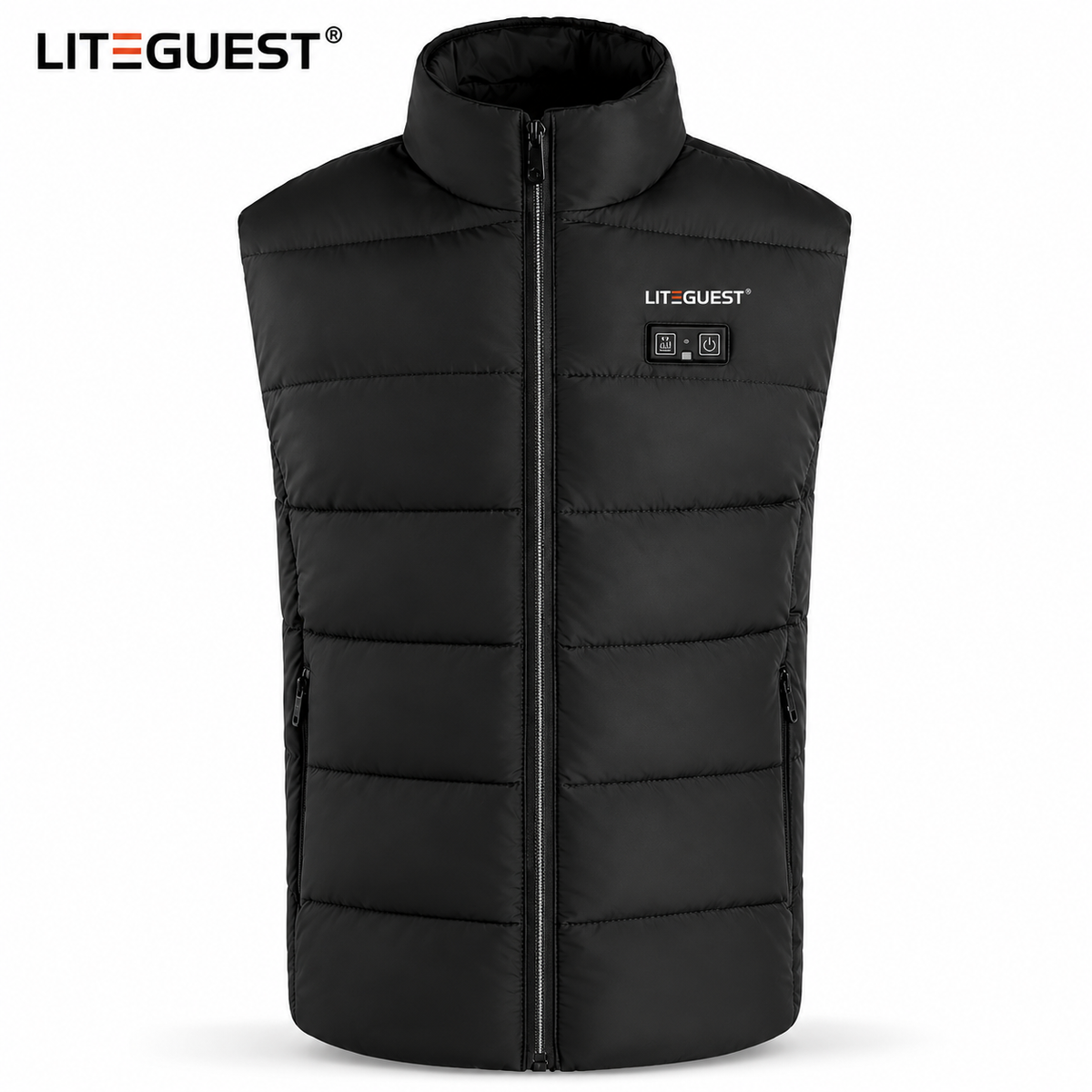LITEGUEST 15-Zone Dual Control LED Safety Heated Vest | USB Heating