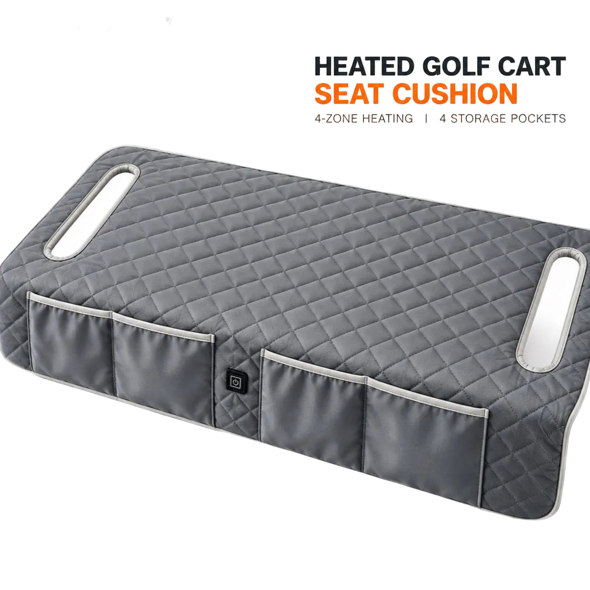LITEGUEST Heated Golf Cart Seat Cushion with Storage | USB Heated