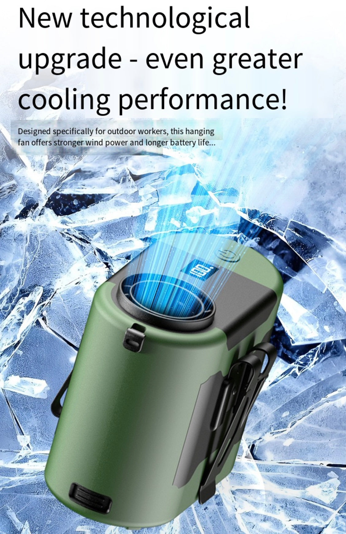 LITEGUEST Tactical Waist Clip Fan – Wearable Cooling for Outdoors