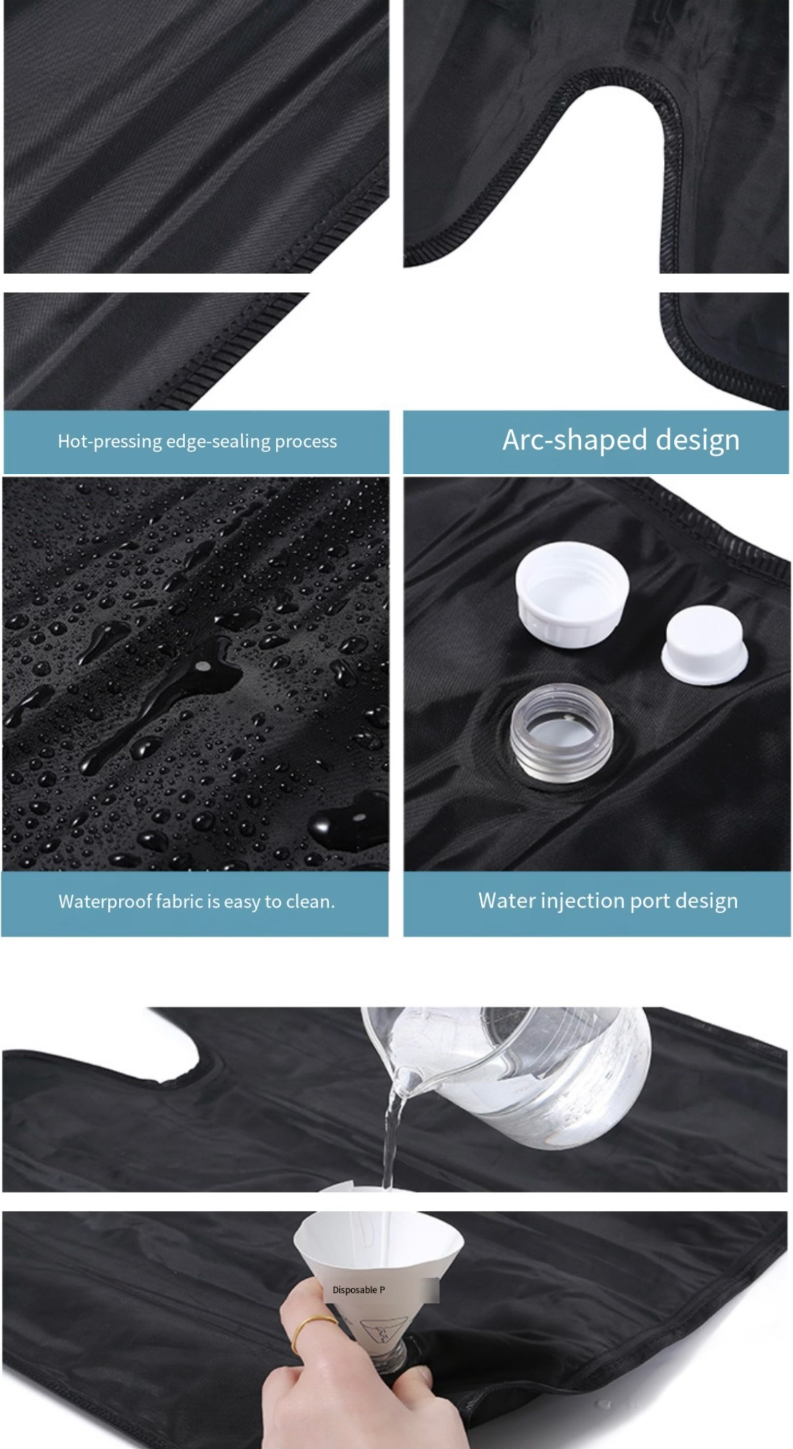 Water Cooling Gel Seat Cushion Portable U-Shaped Pad | LITEGUEST