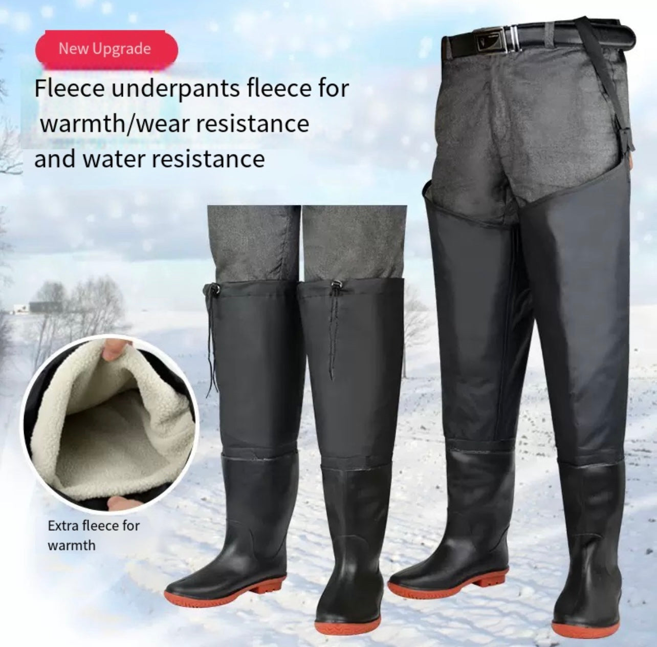 LITEGUEST Thermal Waterproof Fishing Waders – Insulated Chest Waders