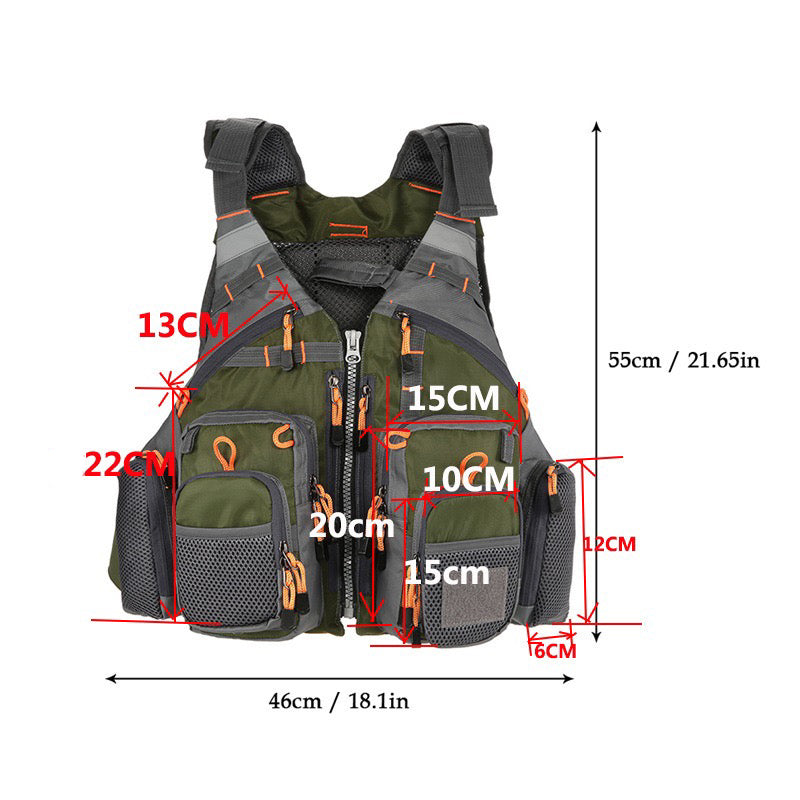 LITEGUEST Tactical Fishing Vest – Breathable Outdoor Utility Vest