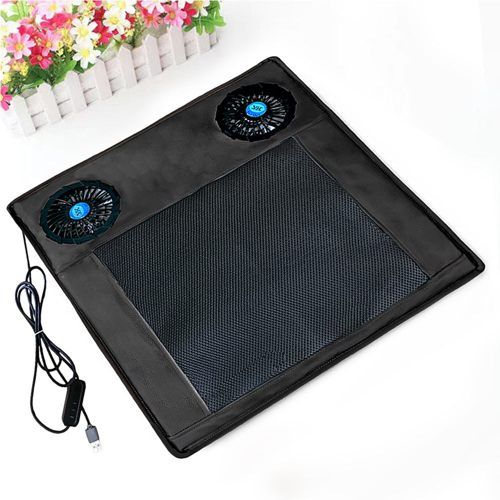 LITEGUEST™ Fan-Cooled Outdoor Seat Cushion – Portable Air Circulation Pad for Fishing & Camping