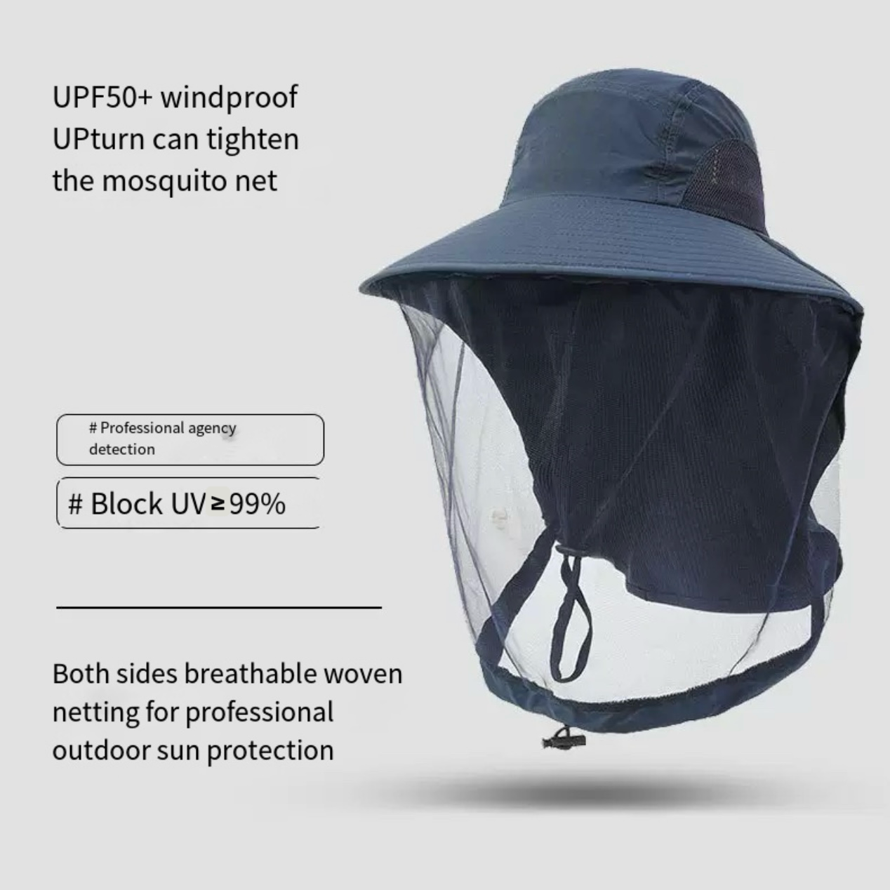 LITEGUEST™ Mosquito-Proof Fishing Hat – UV & Insect Protection