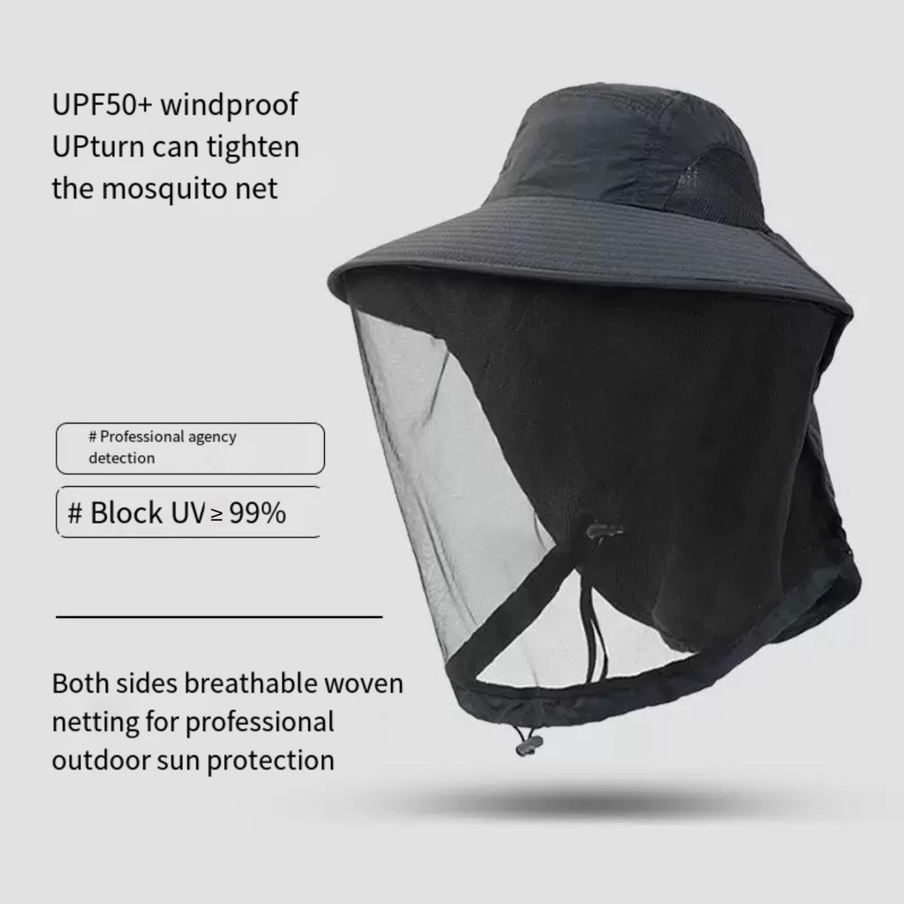 LITEGUEST™ Mosquito-Proof Fishing Hat – UV & Insect Protection