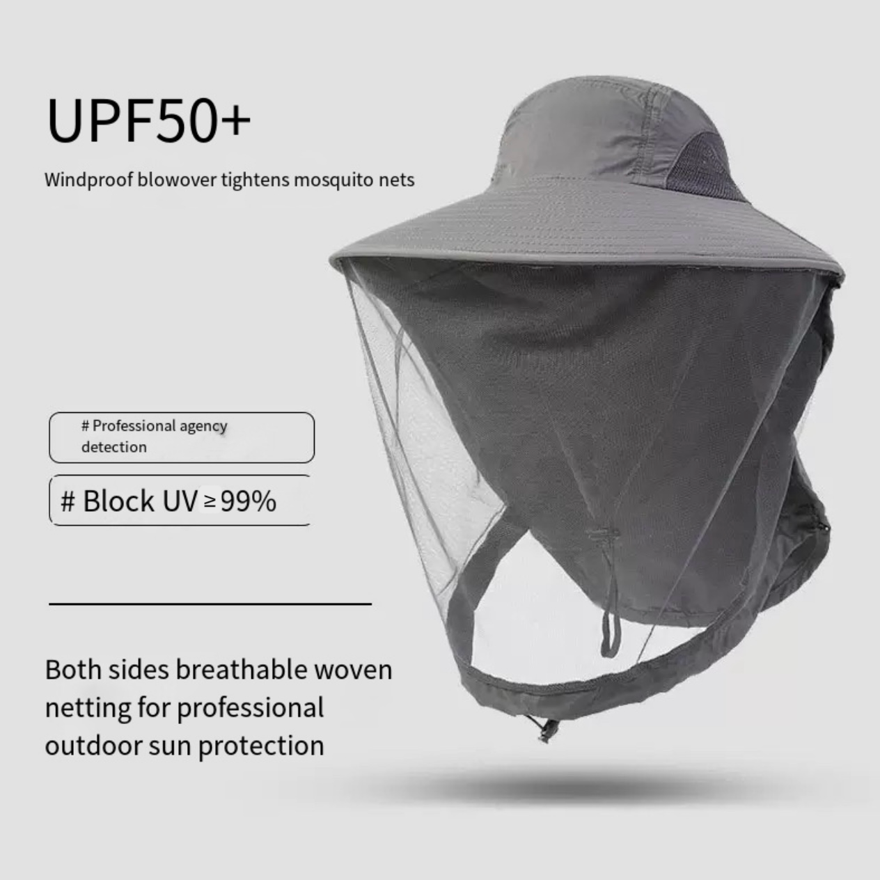 LITEGUEST™ Mosquito-Proof Fishing Hat – UV & Insect Protection