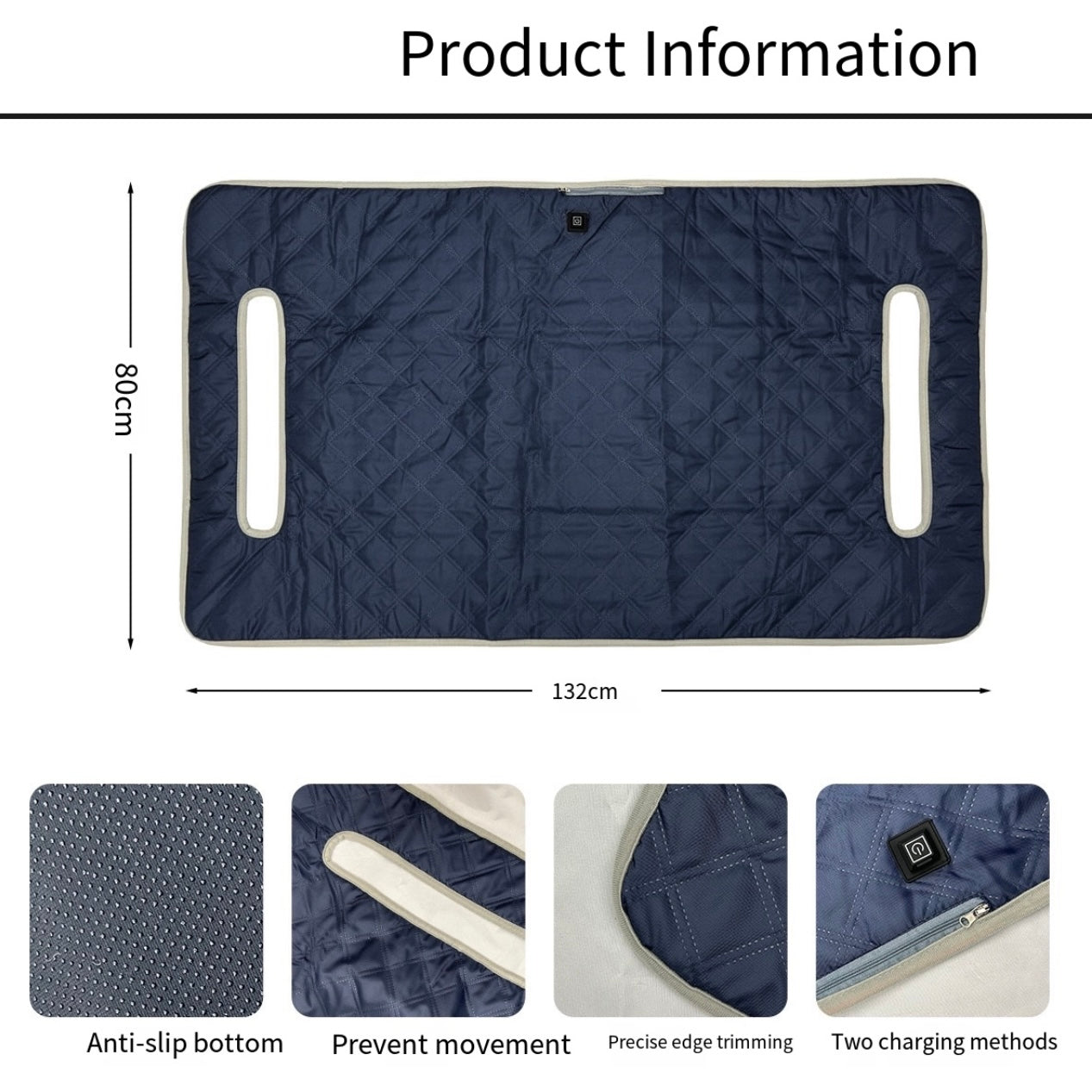 LITEGUEST Heated Golf Cart Seat Cushion | USB Heated Golf Seat Pad