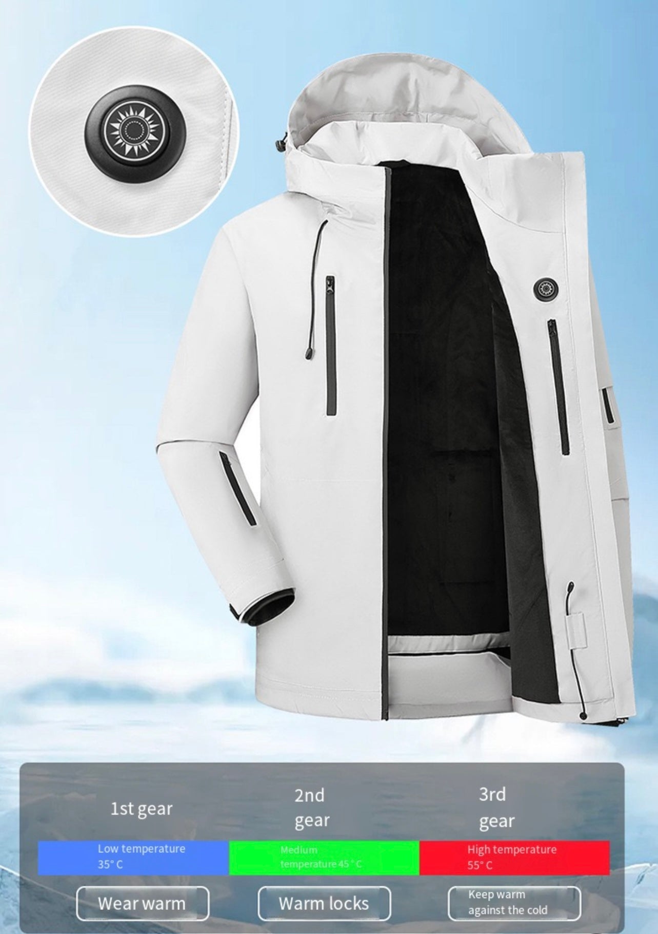 LITEGUEST™ Heated Jacket – 5-Zone USB-Powered Outdoor Hiking Coat