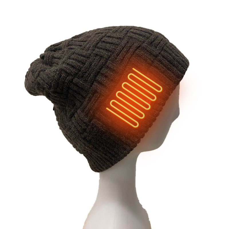 LITEGUEST™ Heated Knit Hat – USB-Powered Thermal Beanie for Winter Outdoors