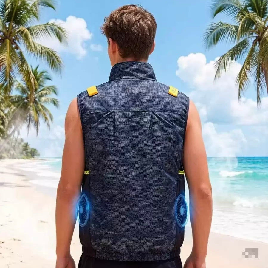 Liteguest Side Fan Cooling Vest for Sports Fans, Camping & Hiking