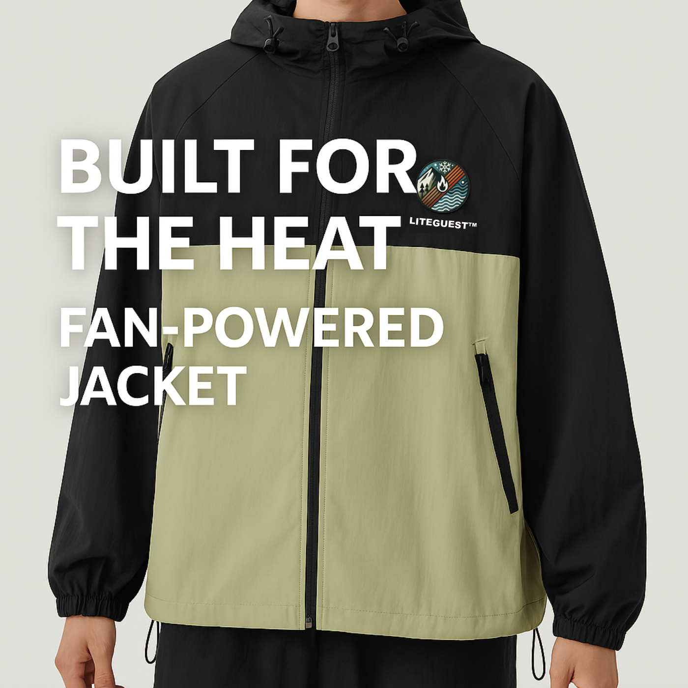 LITEGUEST™ UPF50+ Cooling Fishing Jacket – Built-In Fans for Sun & Heat