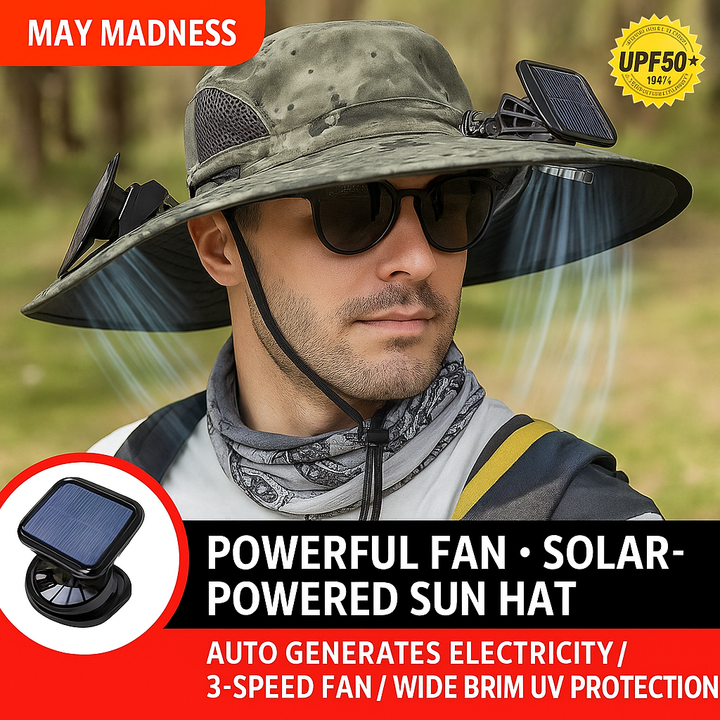 LITEGUEST™ Solar-Powered Fan Hat