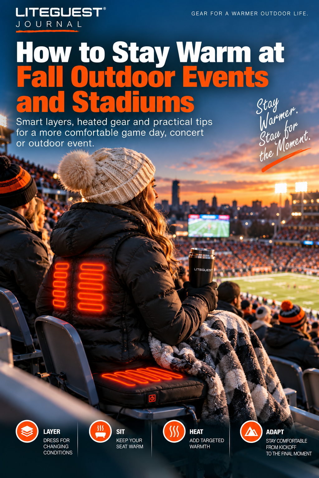 How to Stay Warm at Fall Outdoor Events and Stadiums | LITEGUEST