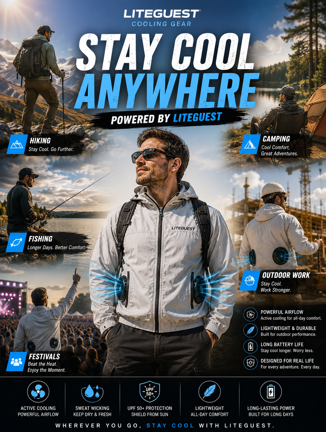 How LITEGUEST Helps You Stay Cool Anywhere