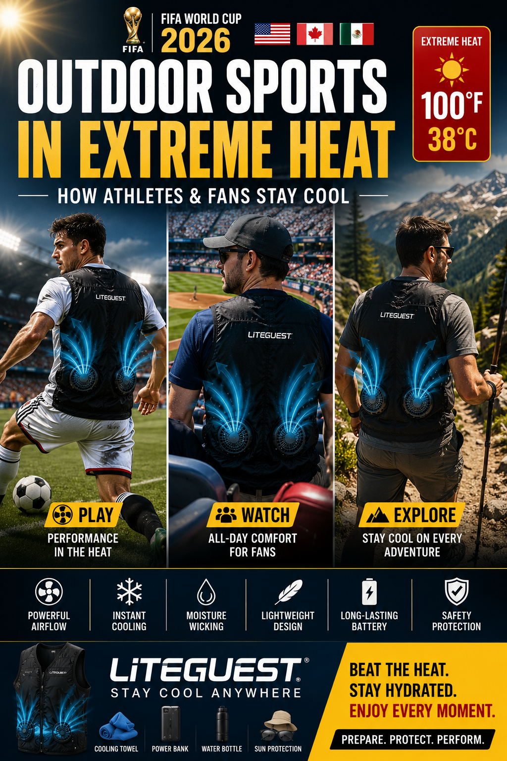 Outdoor Sports in Extreme Heat: How Athletes and Fans Stay Cool