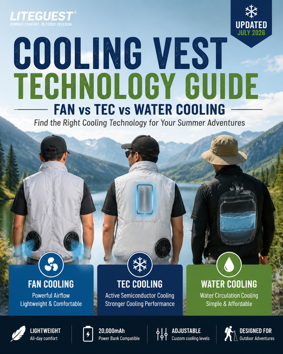 Cooling Vest Guide: Fan vs TEC vs Water Cooling Technology