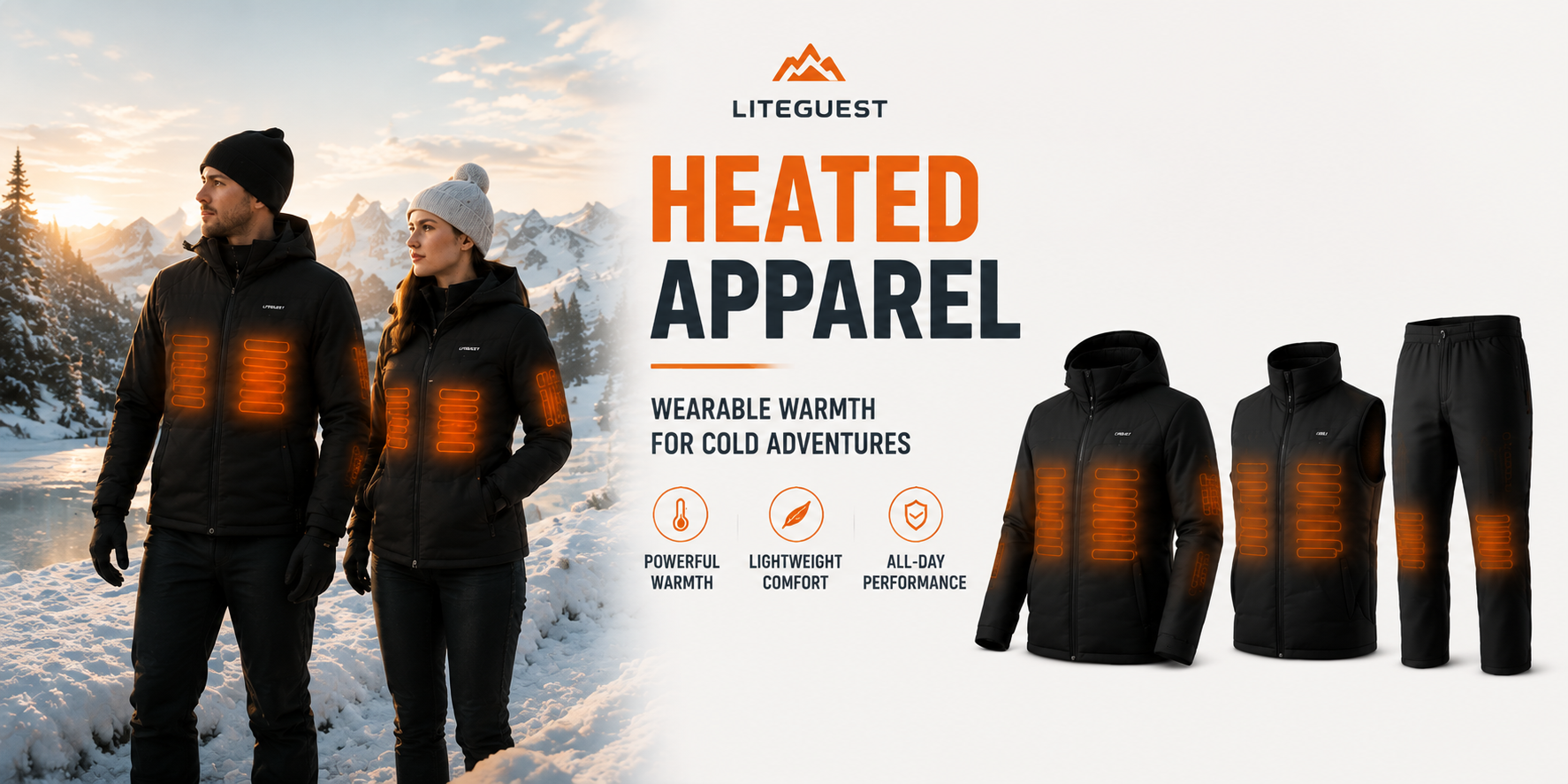Heated Apparel | Jackets, Vests & Heated Clothing | LITEGUEST