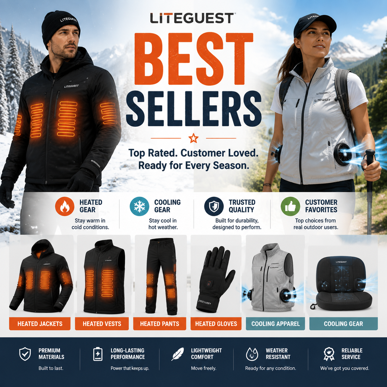 Best Sellers | Top Heated & Cooling Outdoor Gear | LITEGUEST