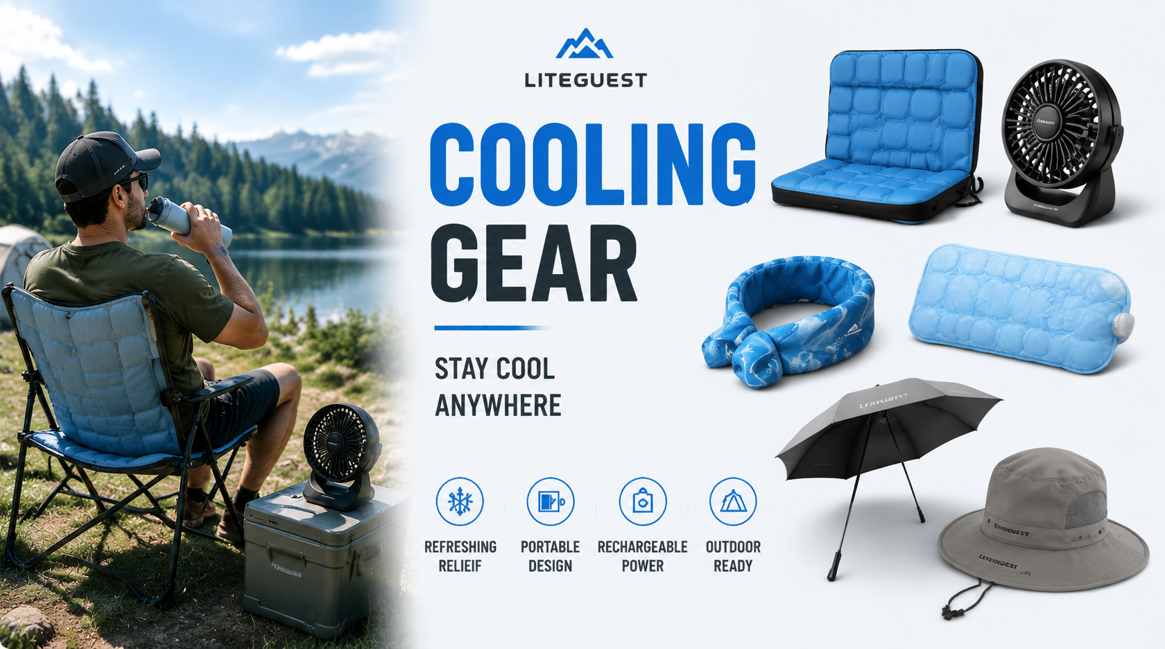 Cooling Gear | Portable Fans & Cooling Accessories | LITEGUEST