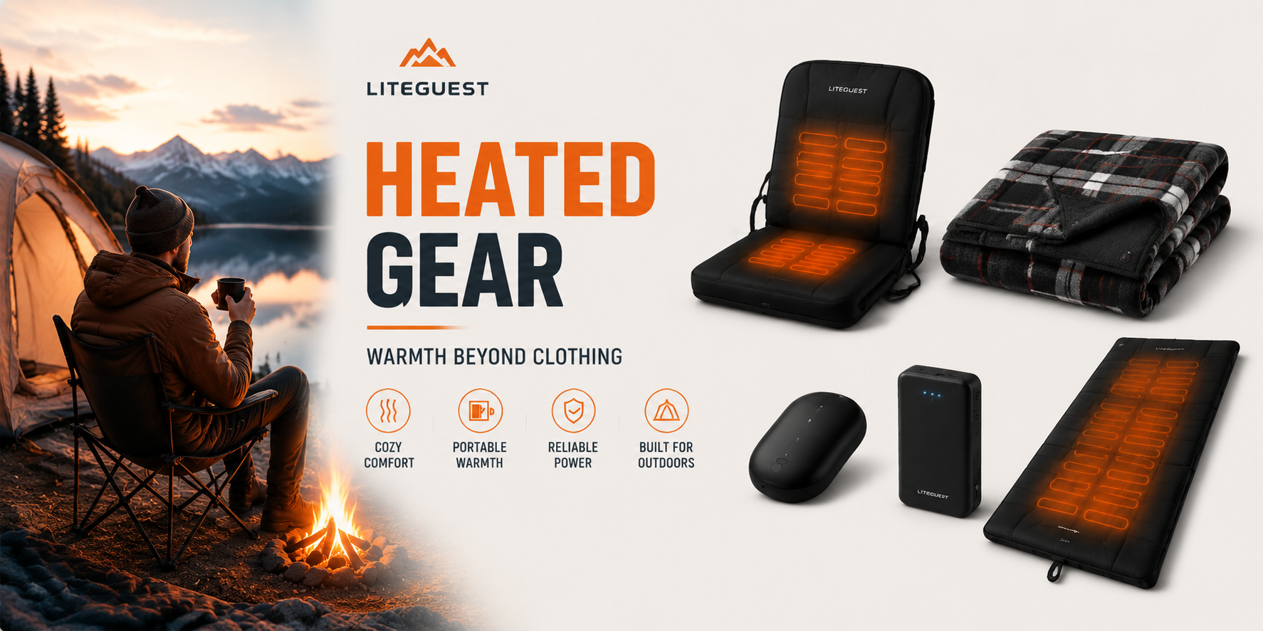 Heated Gear | Cushions, Blankets & Outdoor Warmth | LITEGUEST