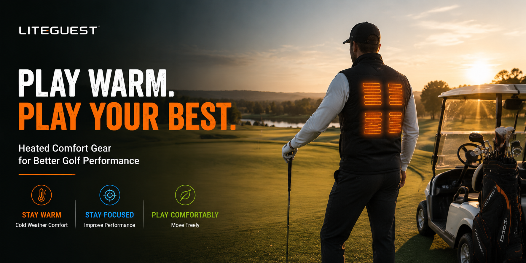 Golf Comfort Gear for Every Season | Heated & Cooling Gear | LITEGUEST