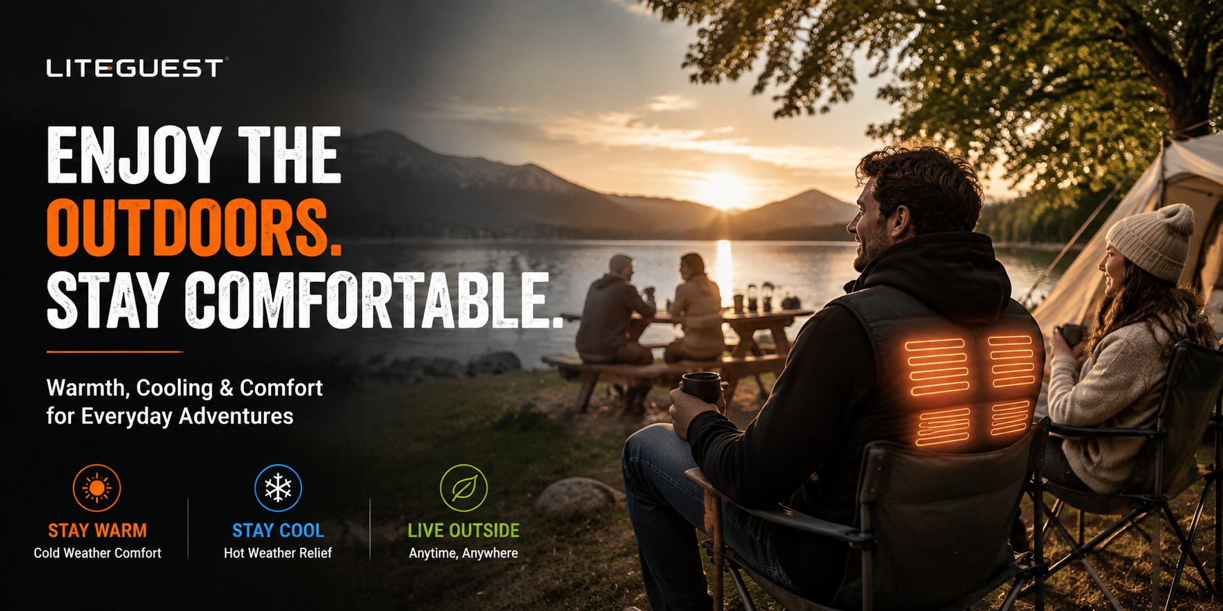 LITEGUEST Outdoor Comfort Gear – Stay Warm & Cool Outdoors