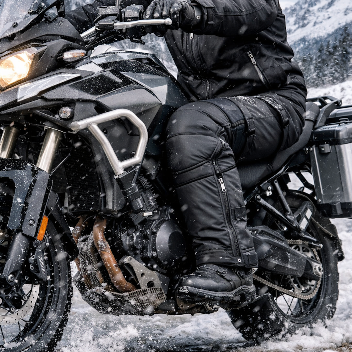 LITEGUEST Windproof Motorcycle Knee Guards for Cold Weather Riding