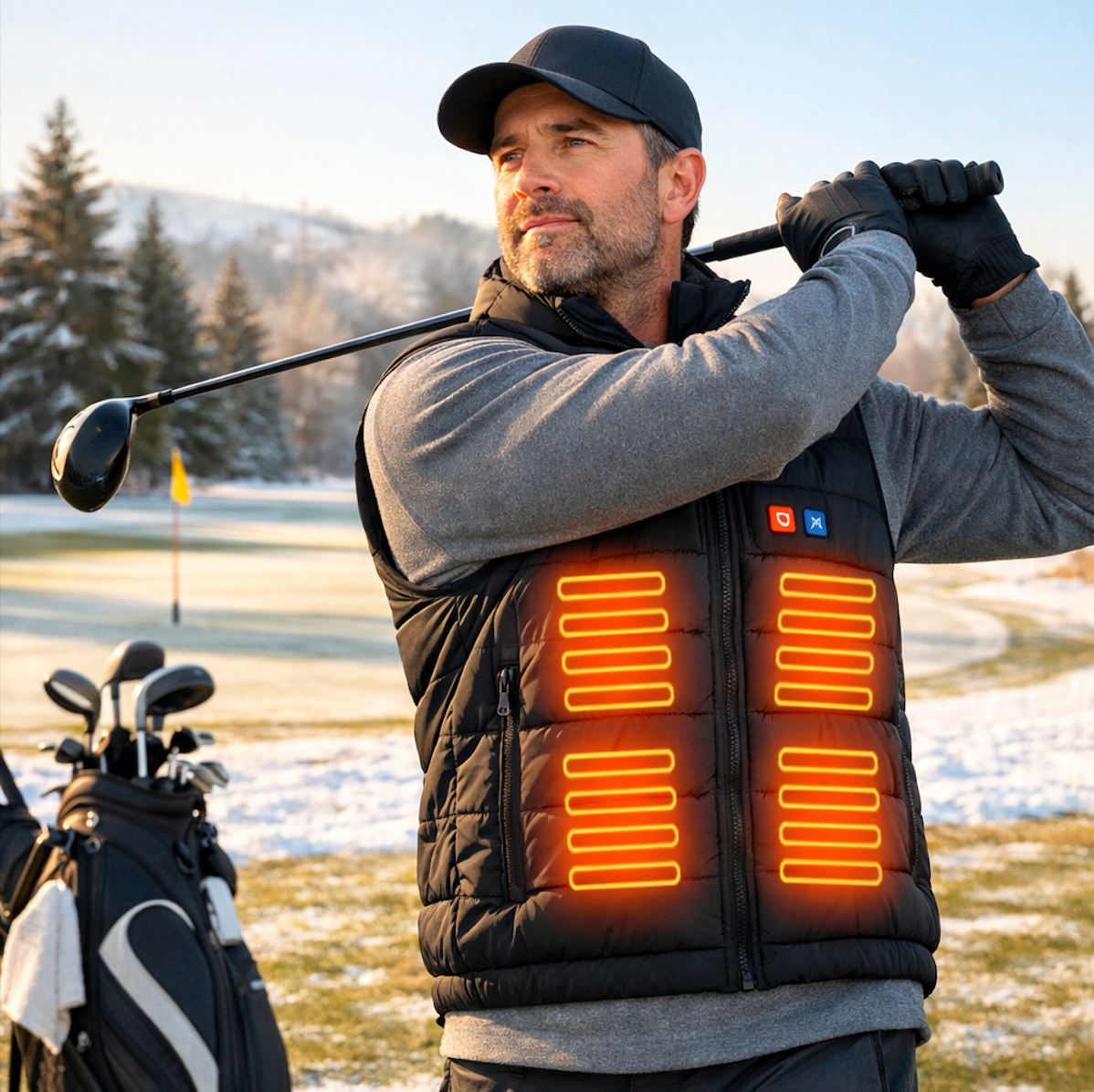 LITEGUEST 17-Zone Dual-Control Heated Vest for Daily Winter Warmth