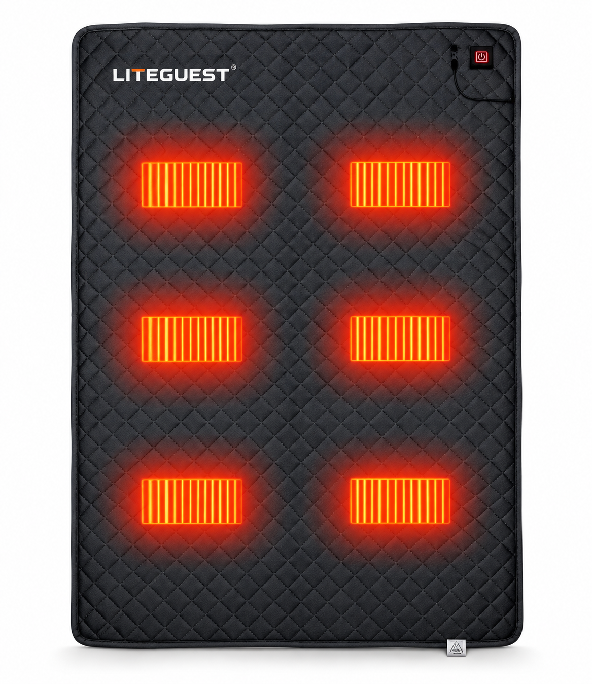 LITEGUEST 6-Zone Heated Tent Floor Mat | Large USB Heated Camping Mat