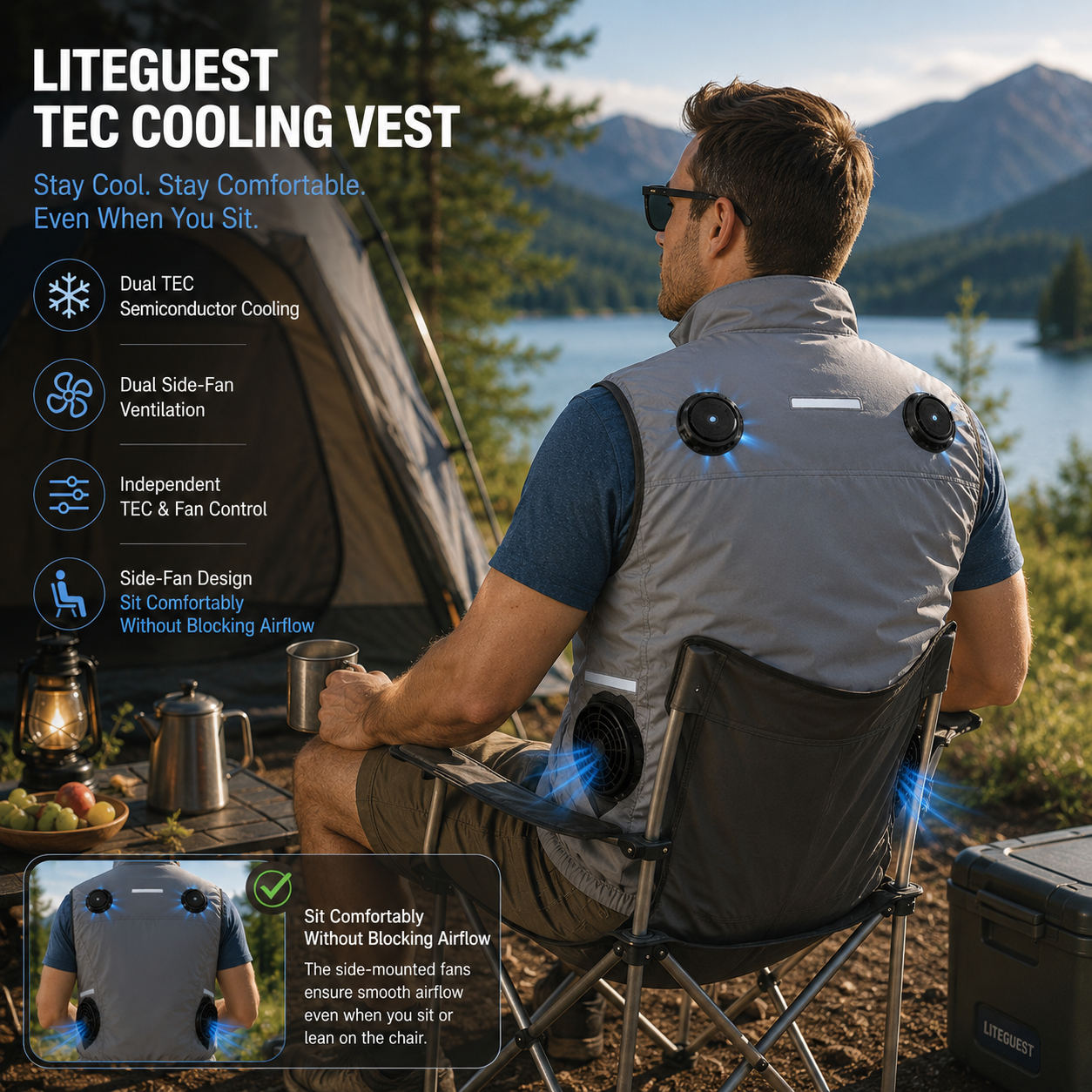 LITEGUEST TEC Cooling Vest | Advanced Semiconductor Cooling