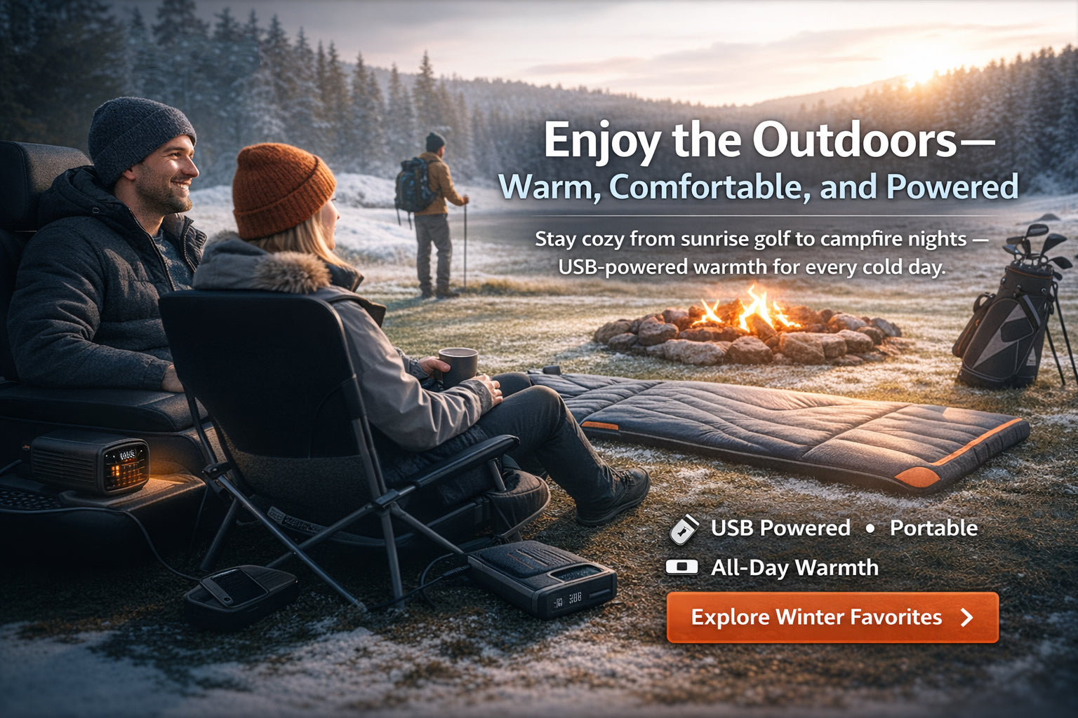 Enjoy the Outdoors—Warm, Comfortable, and Powered