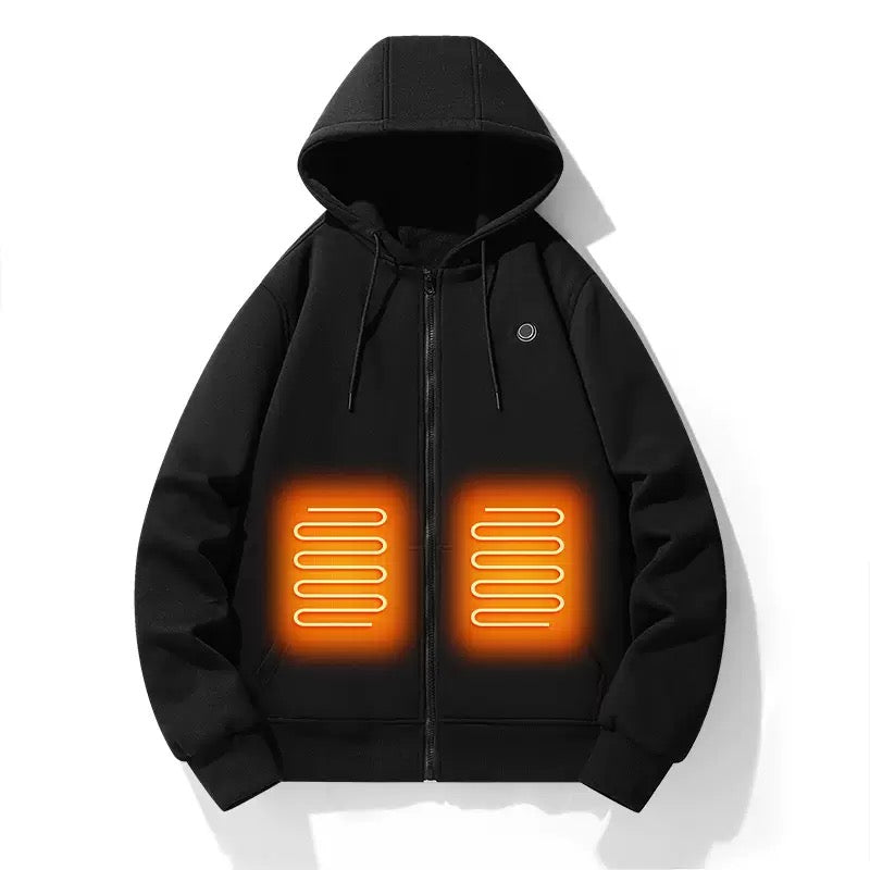LITEGUEST Heated Zip-up Hooded Sweatshirt