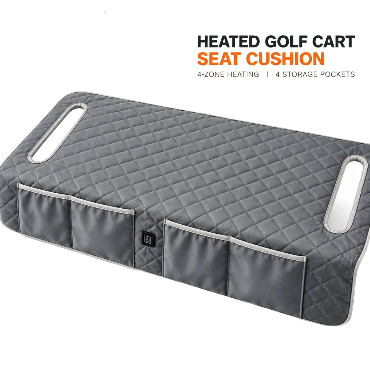 LITEGUEST Heated Golf Cart Seat Cushion with Storage | USB Heated