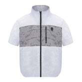 Cooling Fan Jacket with LED Light – Portable Air Conditioned Shirt for Summer Night Fishing, Hiking, and Camping