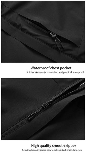 Winter Ice Fishing Intelligent heating hardshell jacket 3-in-1 warm USB charging heating cotton-padded jacket For Fishing