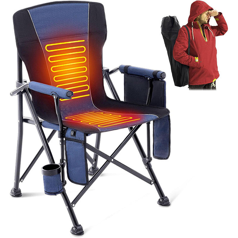 Outdoor camping portable heated folding chair Heated camping fishing chair