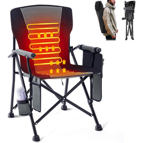 Outdoor camping portable heated folding chair Heated camping fishing chair